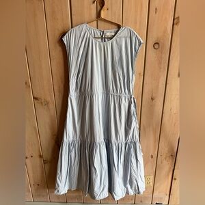 The tiny big sister Light Blue striped Women's Dress